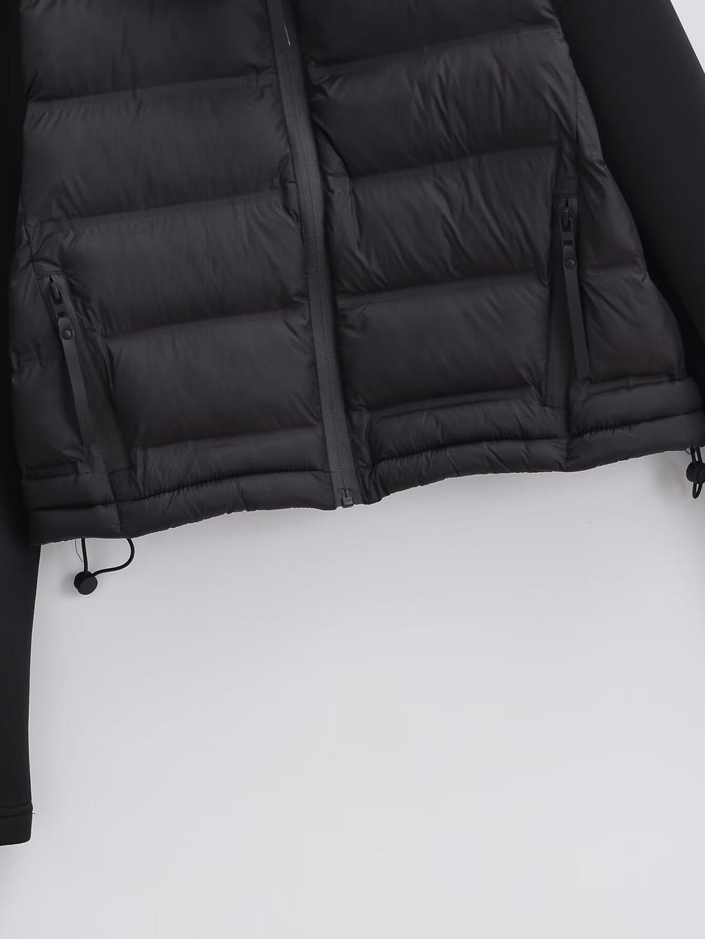 Women's short standing collar spliced cotton jacket Coat