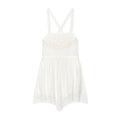 Women's chiffon embroidered mini dress