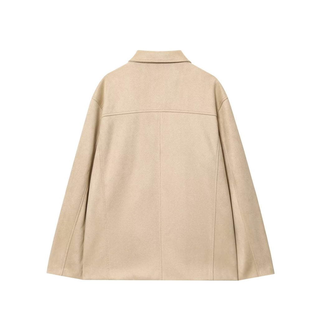 Women's loose Anti suede effect jacket Coat