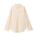 Women's new Fashion Lace up decoration loose Button-up shirt