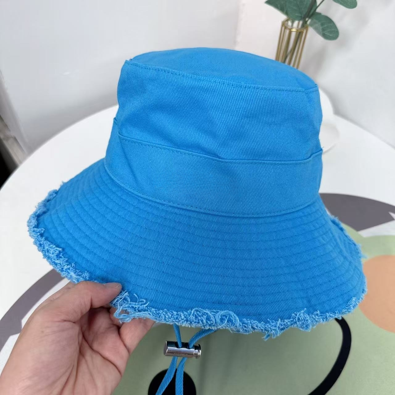 Women's new rope holiday sun protection basin hat burr fisherman's hat