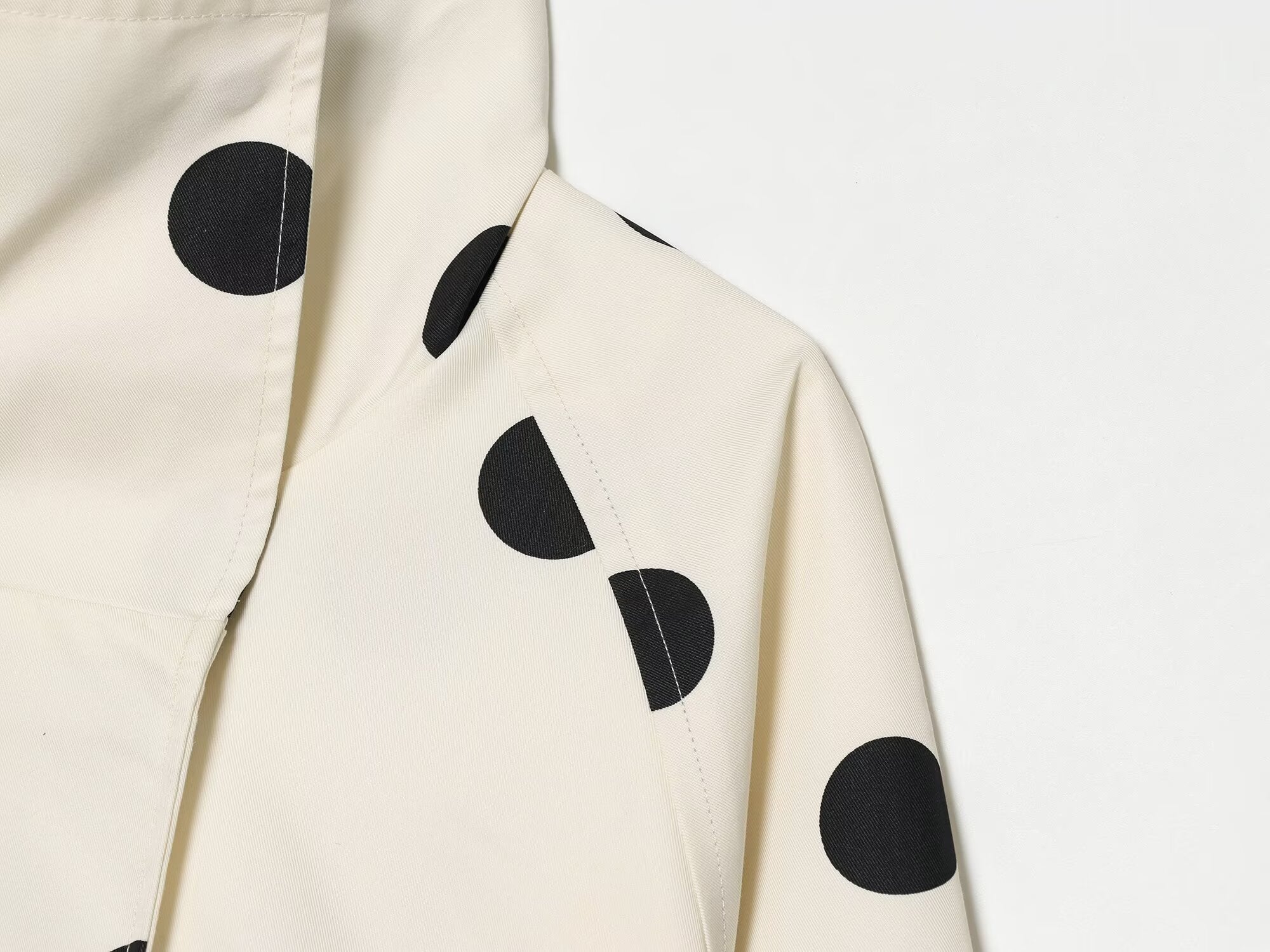Women's polka dot pilot jacket Coat