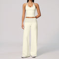 Women's new quick-drying yoga suit with sanding and turning over