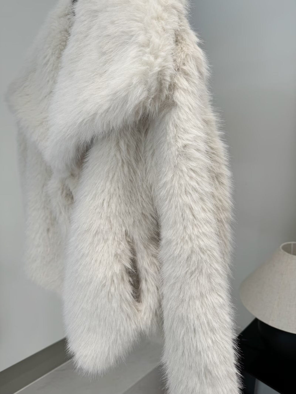 Women's Winter New loose faux fur effect Lapel Coat