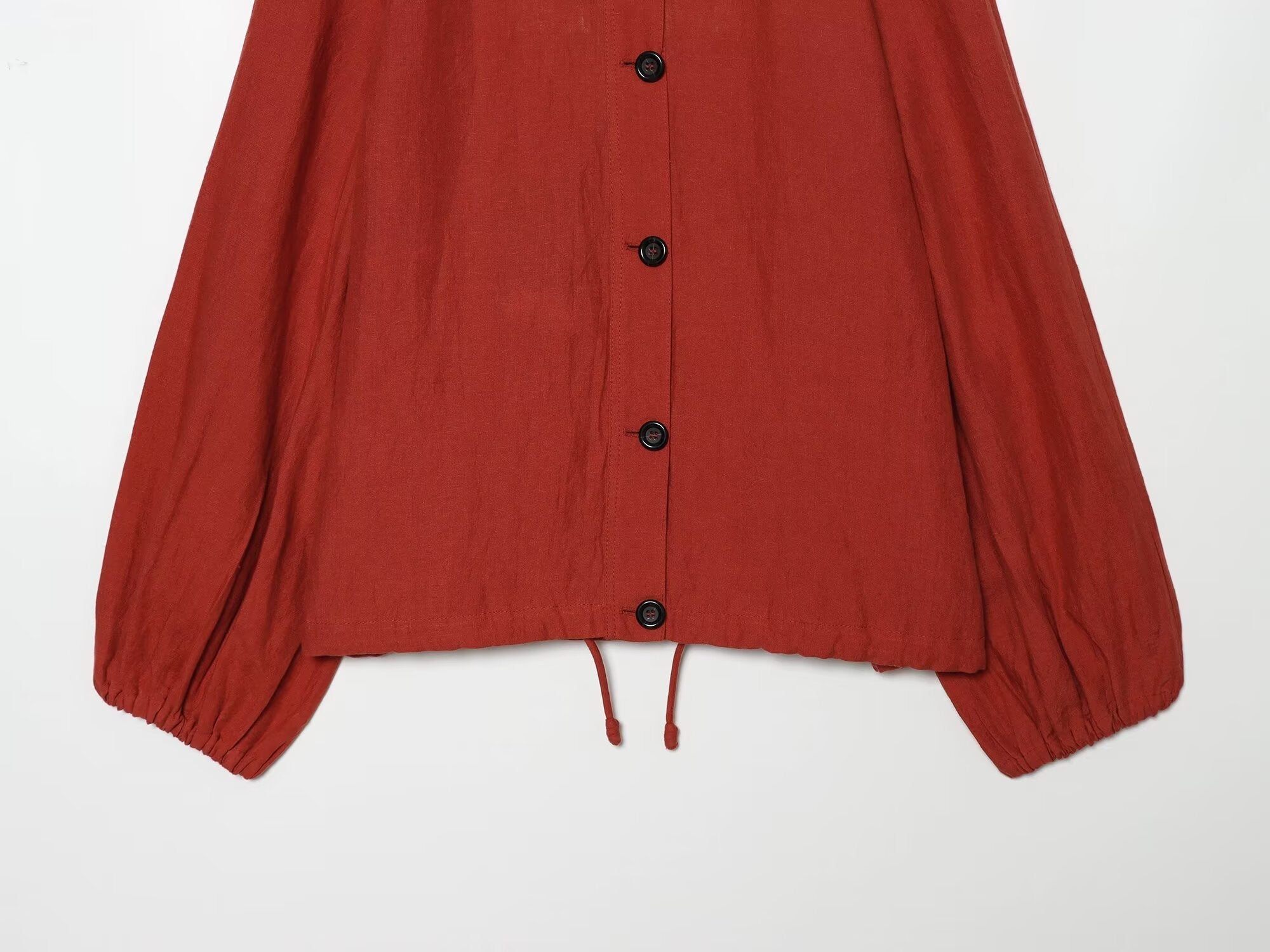Women's linen blend long sleeved pilot jacket Coat