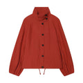 Women's linen blend long sleeved pilot jacket Coat