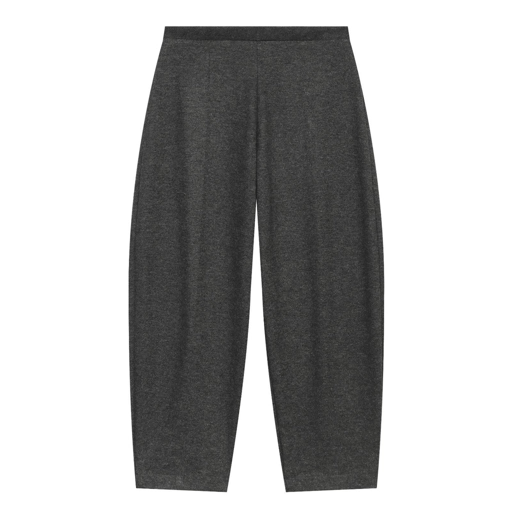 suit Women's 2 pieces O-Neck soft texture short skirt style hem top+pants