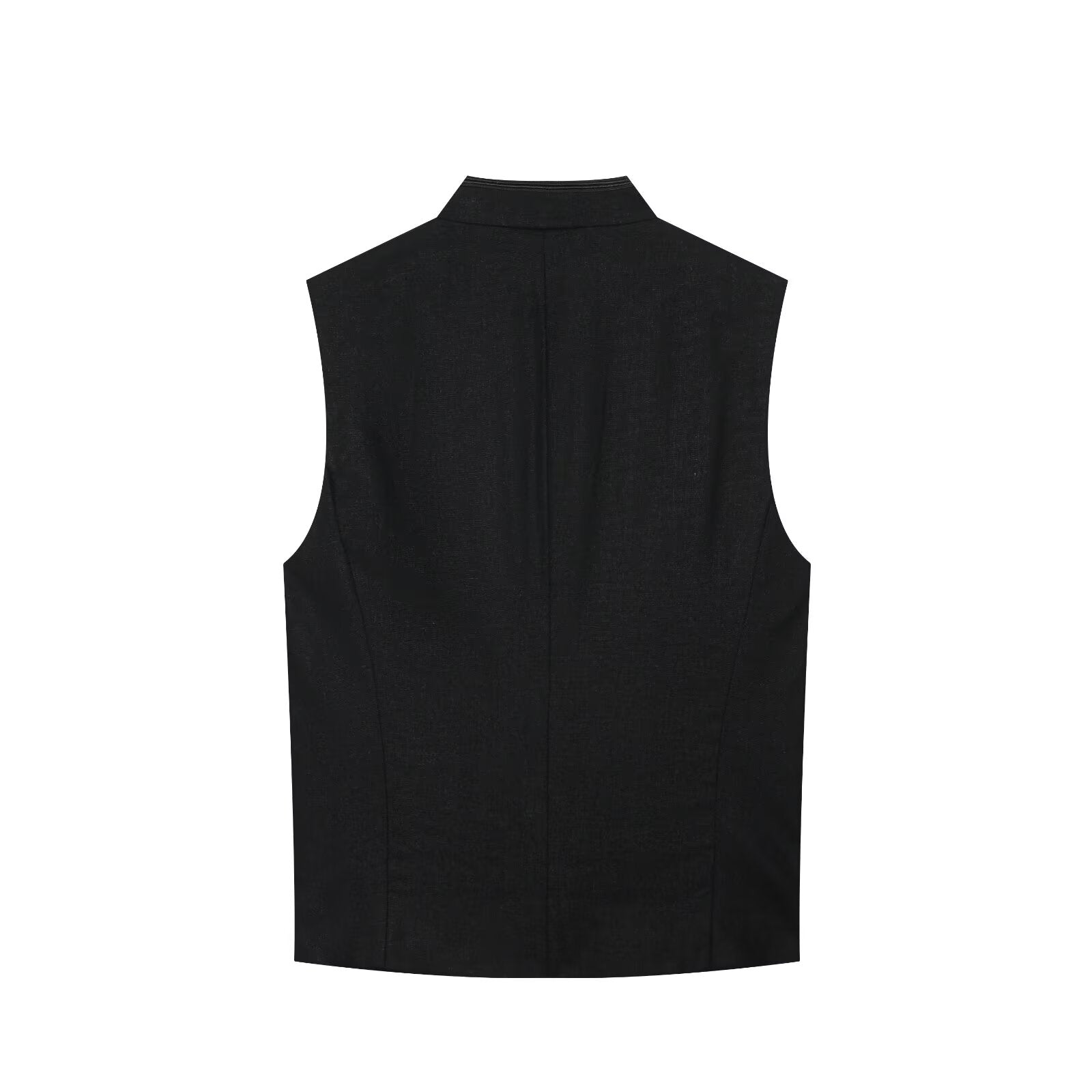 Women's rope knot buckle decoration slim vest