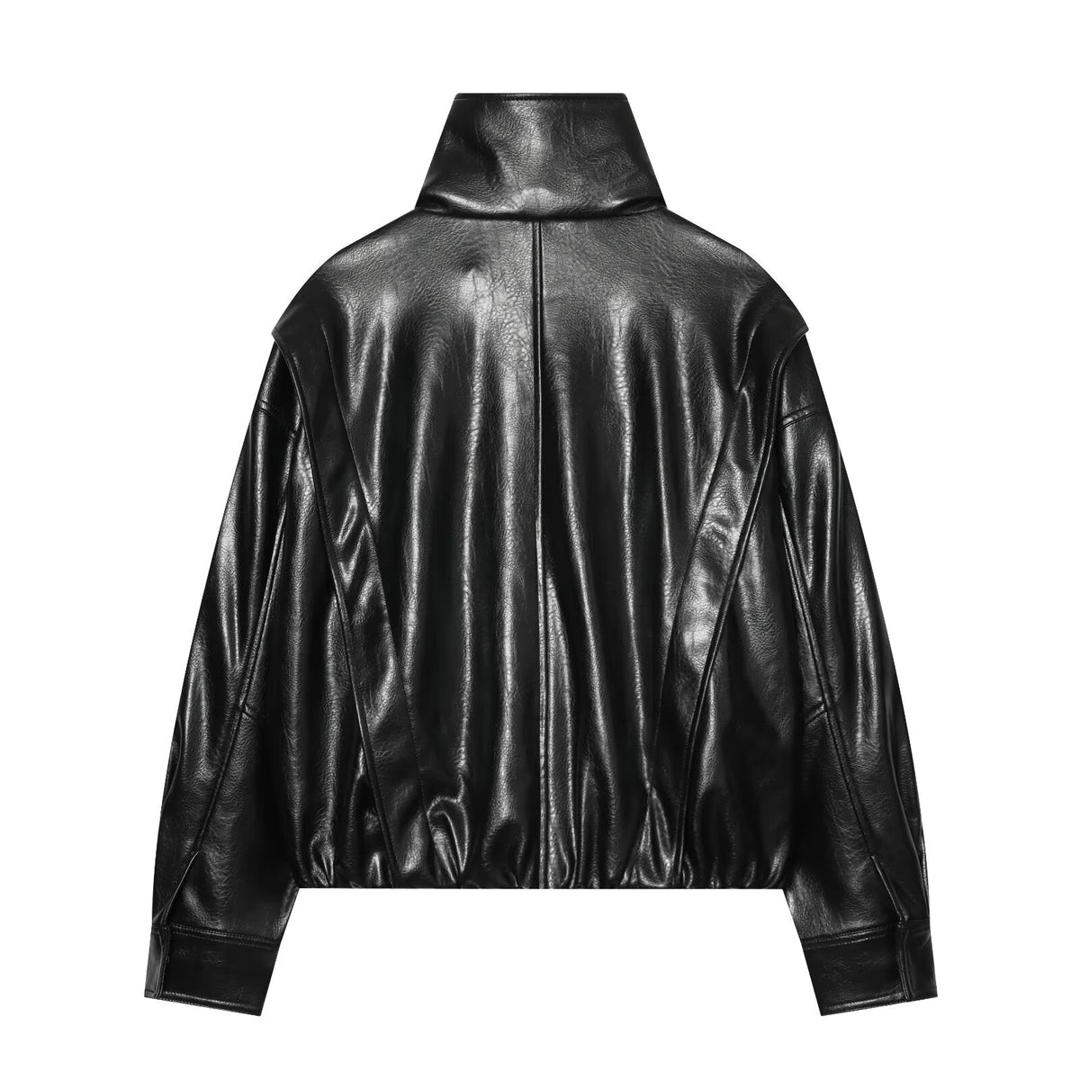 Women's leather effect pilot jacket Coat