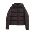 Women's short thick warm hooded cotton jacket Coat