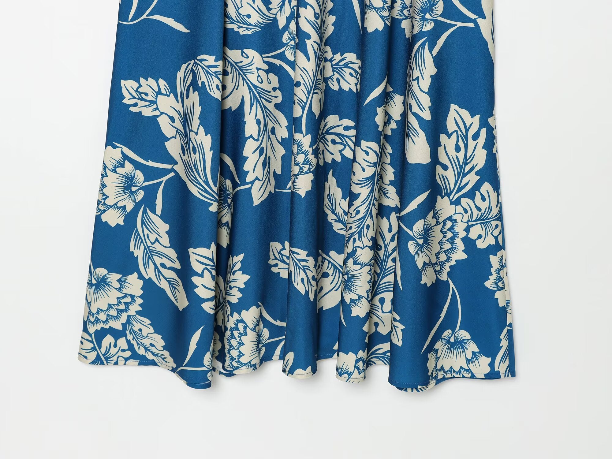 Women's printed split Midi dress