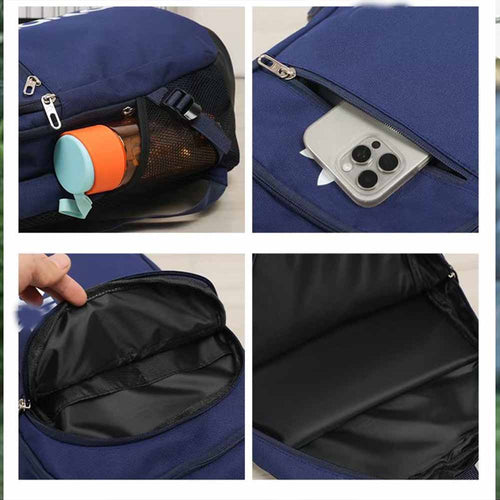 Men and Women with The New Casual Joker Adjustable Shoulder Strap Multifunctional Large-capacity Backpack Travel Bag.
