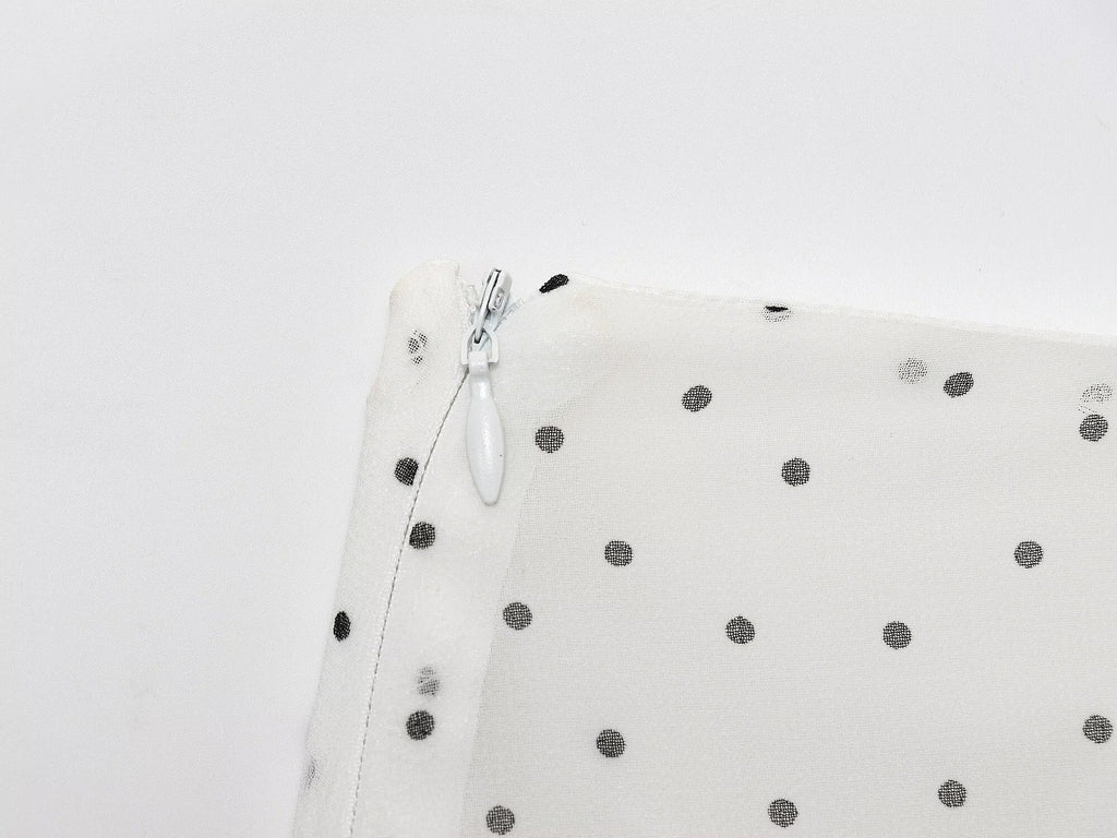 Women's chic Fashion polka dot asymmetrical MIDI skirt