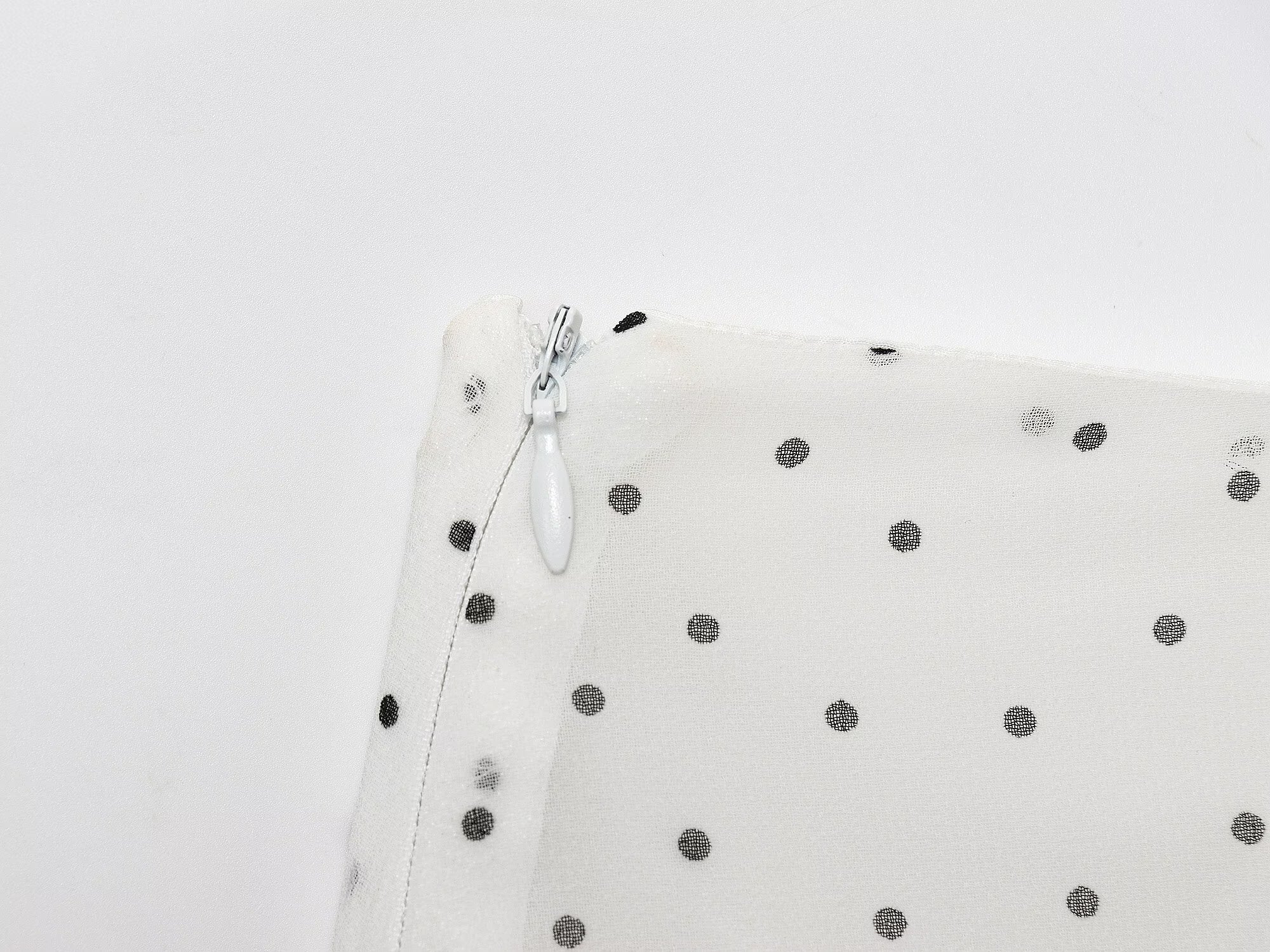 Women's chic Fashion polka dot asymmetrical MIDI skirt