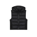 Women's sleeveless contrasting hooded cotton vest