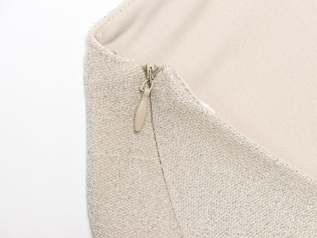 Women's new fashion metal wire hanging neck collar top