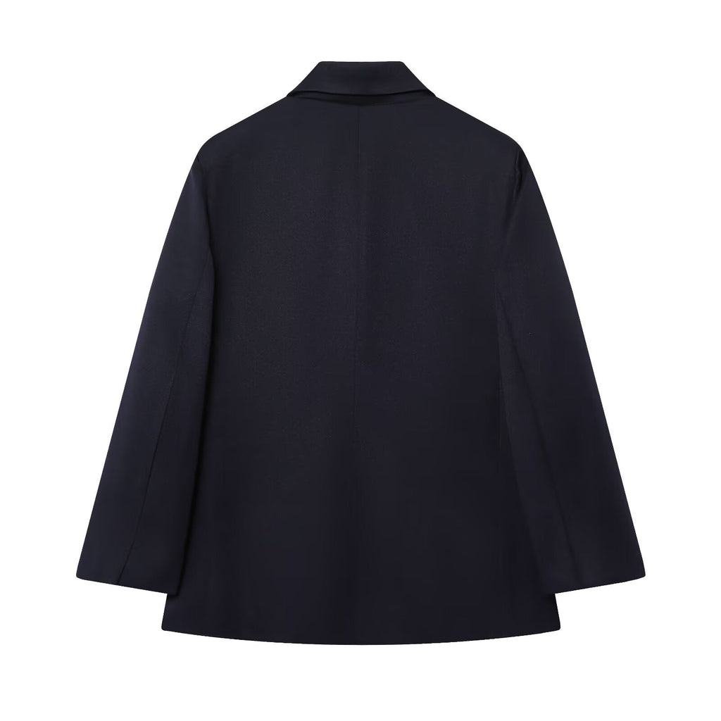 Women's new loose single breasted casual straight suit jacket