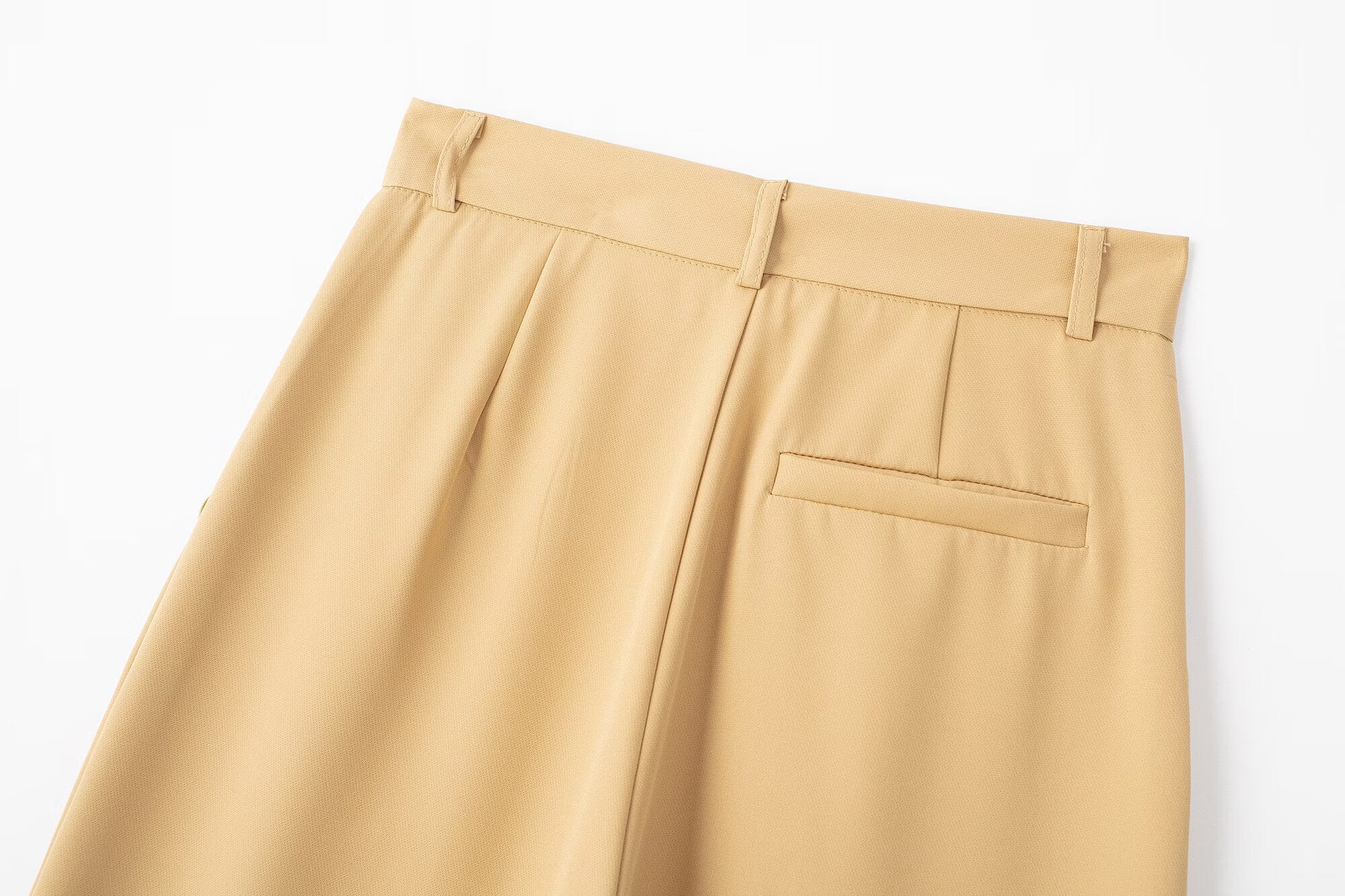 Women's pleated casual wide leg pants