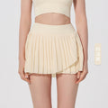 Women's new pleated high waist slim fitness yoga skirt