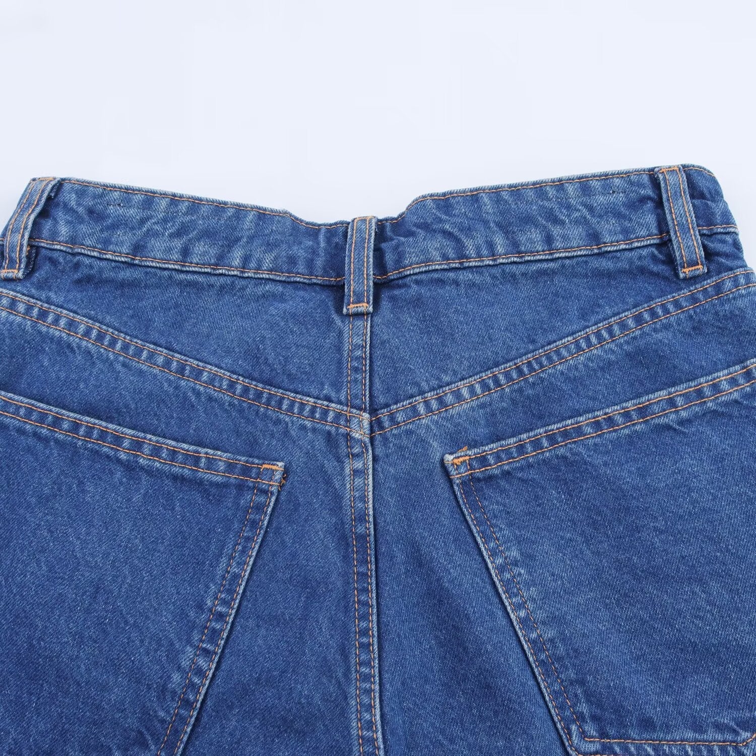 Women's new fashion Side pockets casual versatile high waisted denim shorts