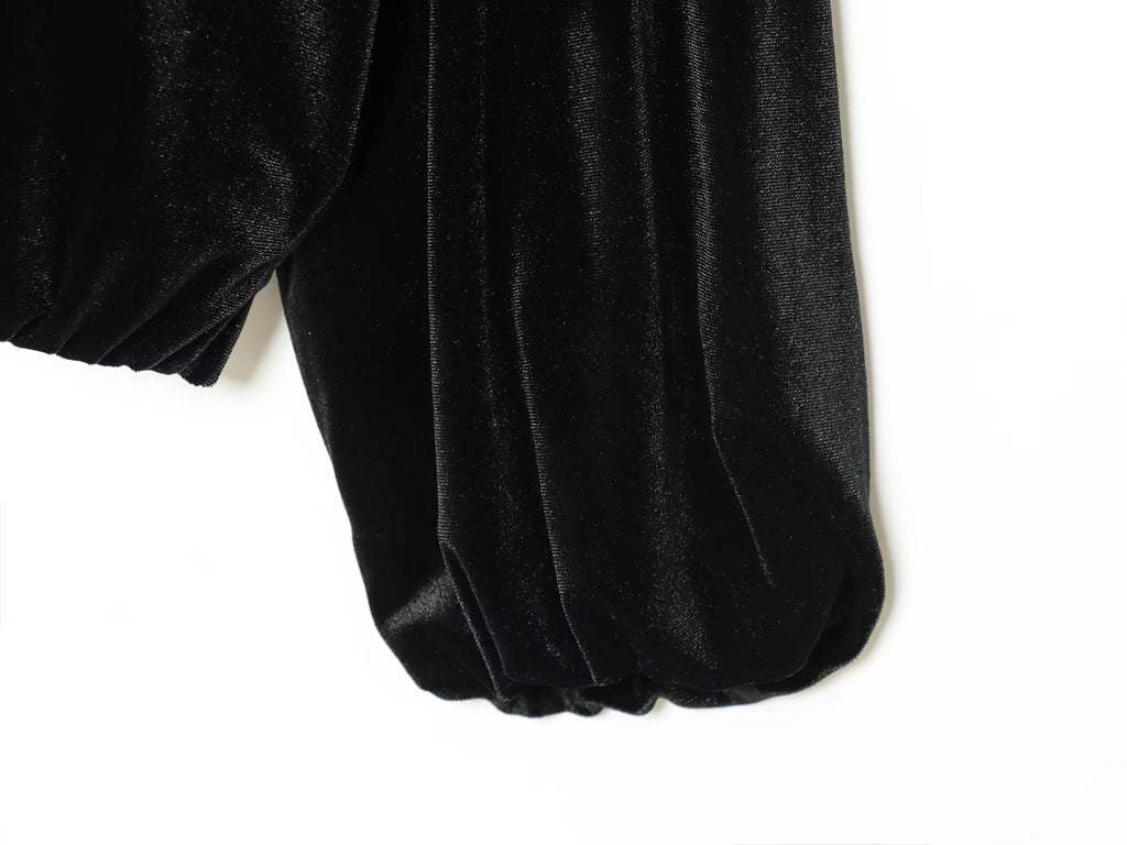 Women's Lapel Velvet Pilot Jacket Coat