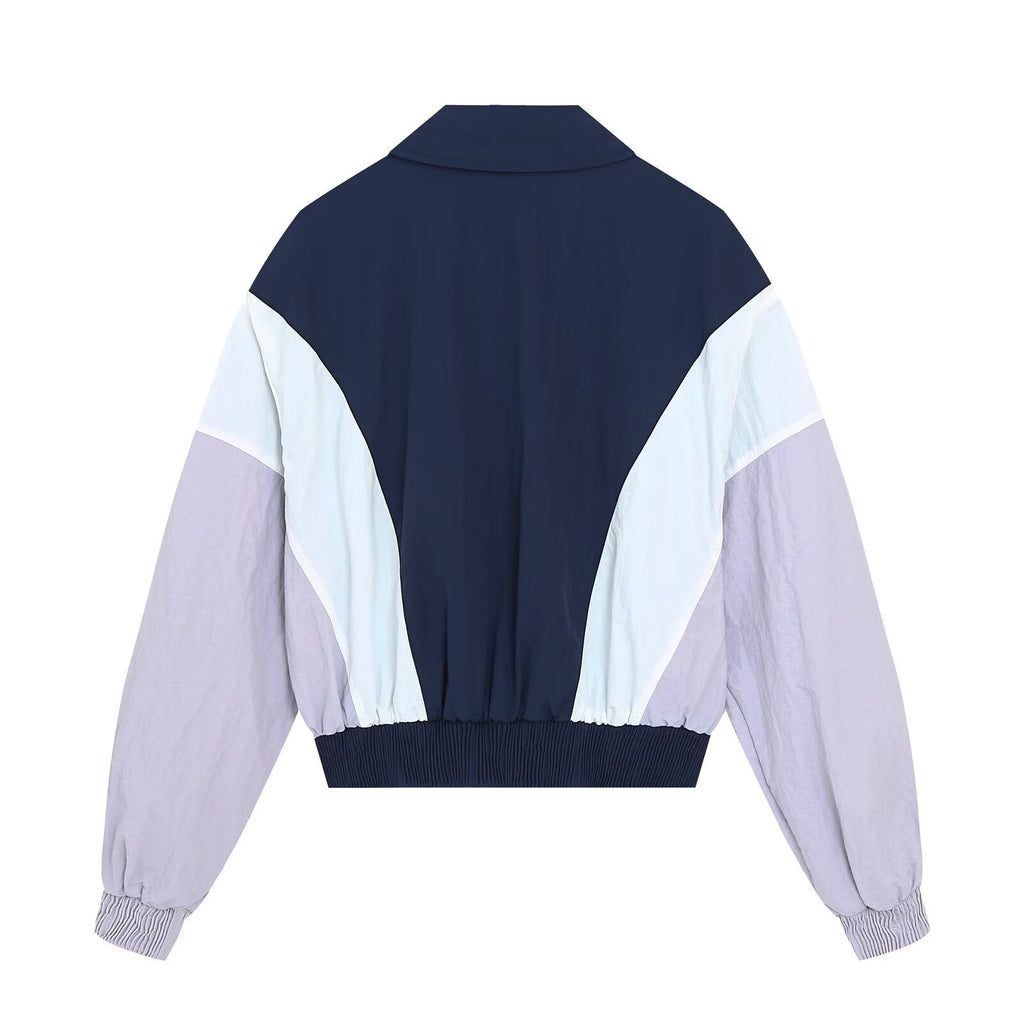 Women's Casual Patchwork Pilot Jacket Coat