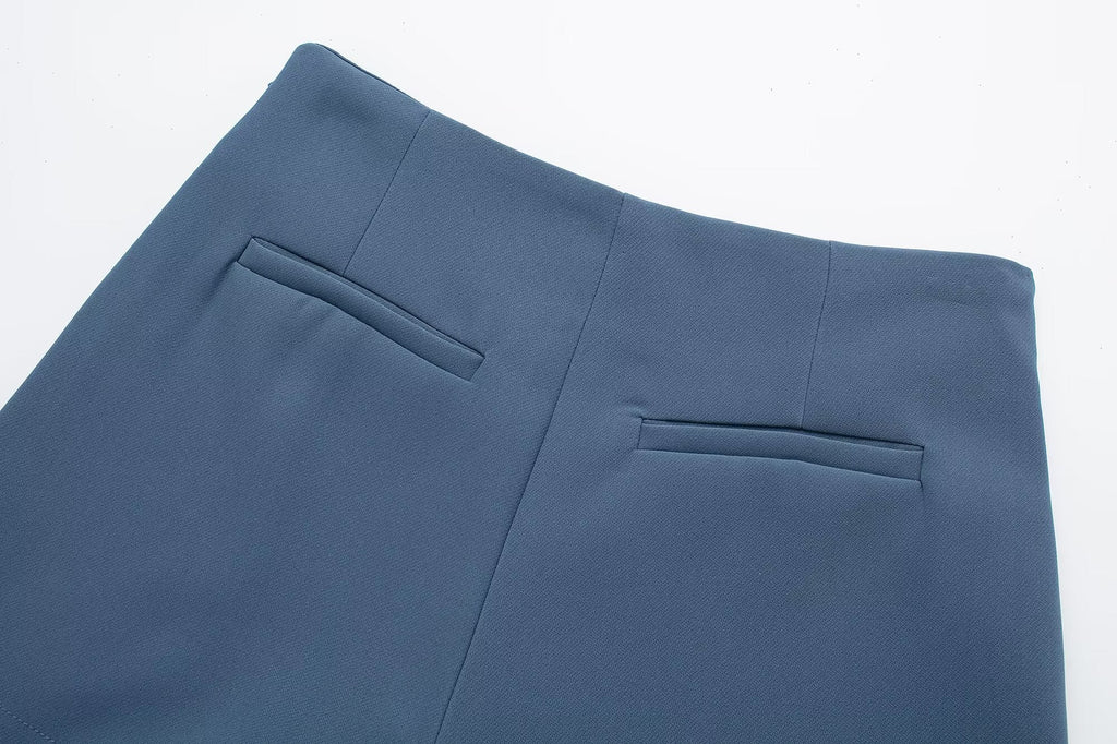 Women's multi-color slim high waisted culottes