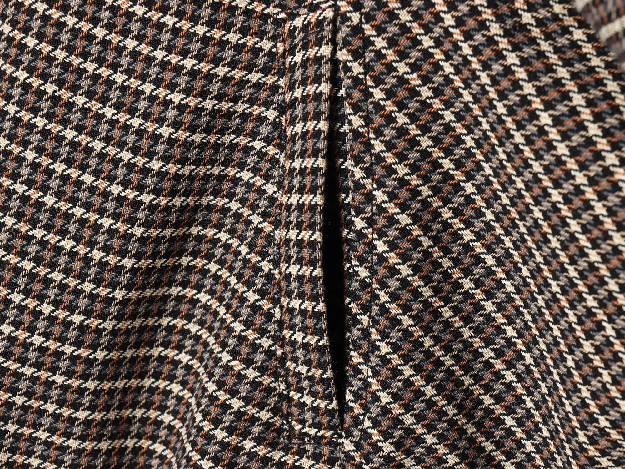 suit Women's 2 pieces plaid cotton pilot jacket Coat+Skirts