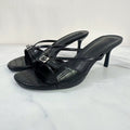 Women's 2025 New Fashion Joker Crocodile High-heeled Stilettos with Round Head Buckle Sandals.