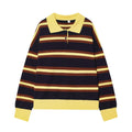 Women's new Lapel striped knitted sweater