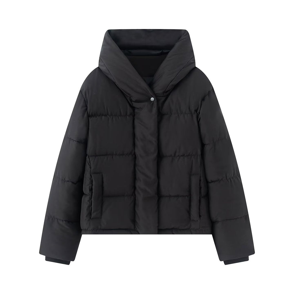 Women's thick hooded windproof cotton jacket Coat