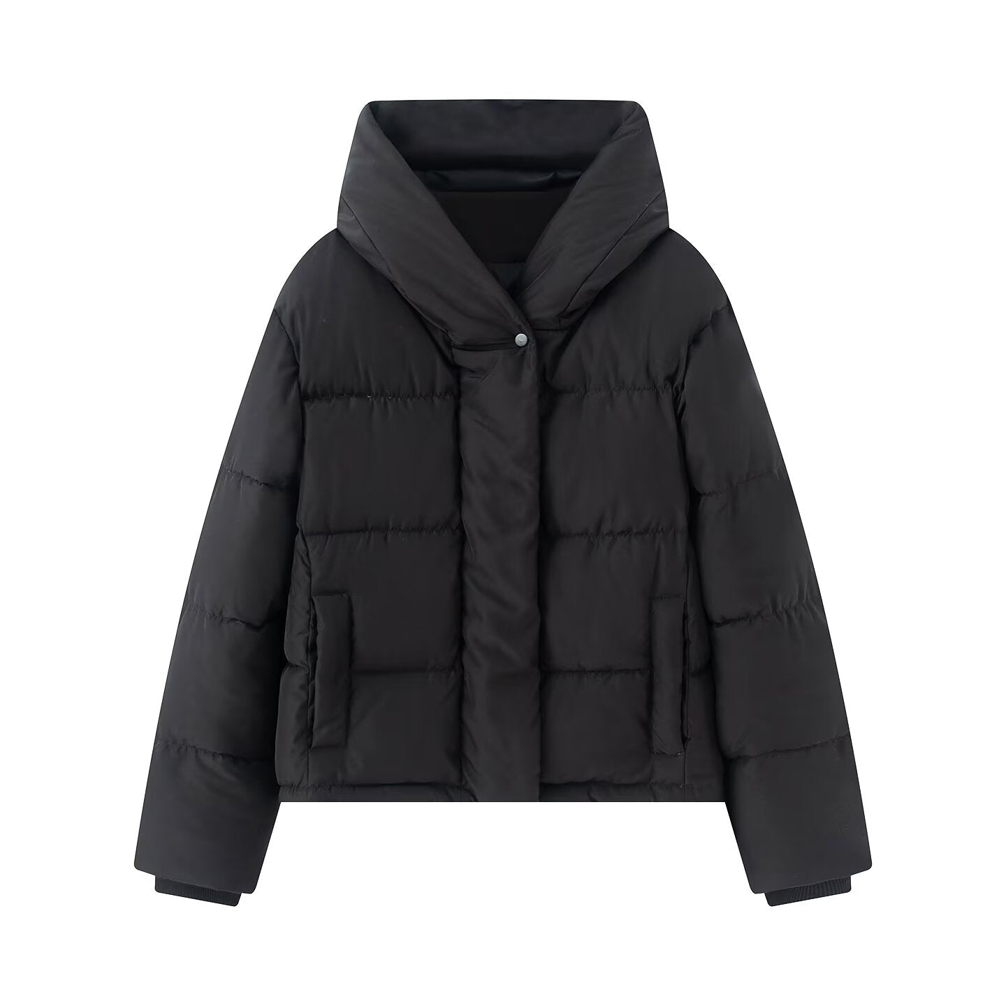 Women's thick hooded windproof cotton jacket Coat