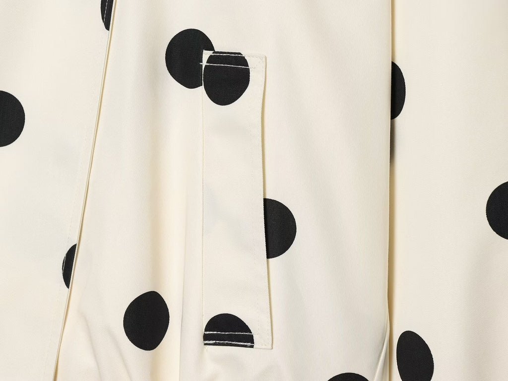 Women's polka dot pilot jacket Coat