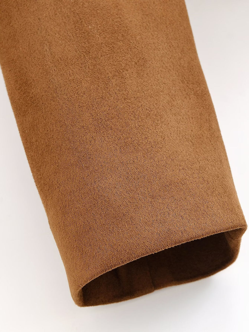 Women's autumn fashion short O-Neck suede jacket Coat
