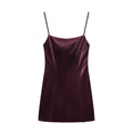 Women's new sexy tight backless suspender mini dress