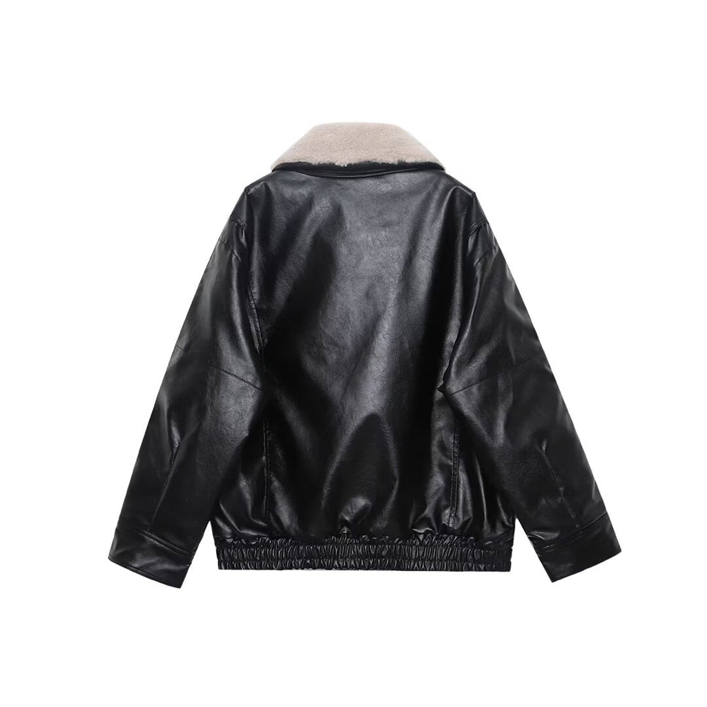 Women's faux fur effect cotton jacket Coat