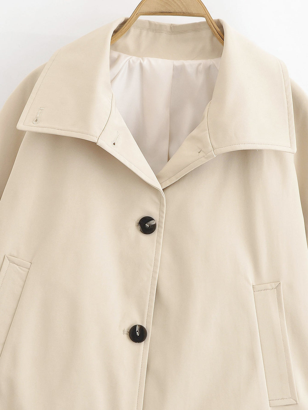 Women's new fashion waterproof short single breasted windbreaker Coat