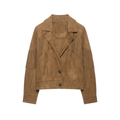 Women's suede texture effect tassel jacket Coat