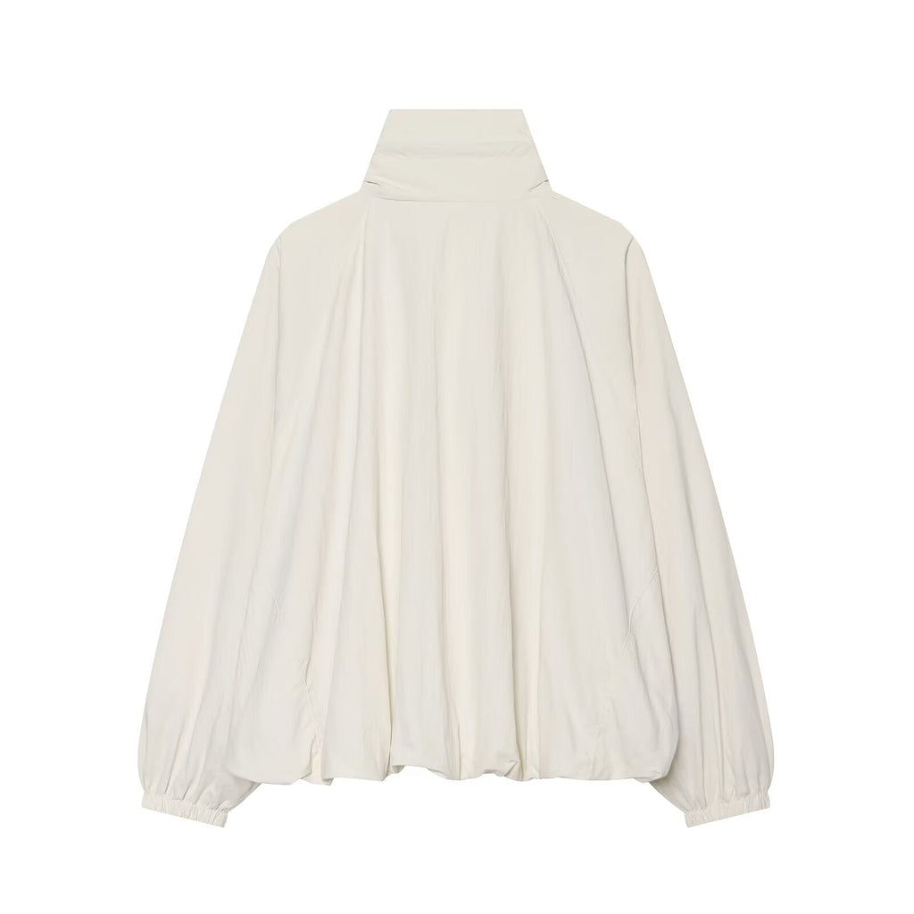 Women's casual large silhouette nylon Coat
