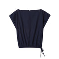 Women's 2025 new fashion linen blend lace up top+Pants suit