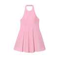 Women's Summer Fashion Wave style Hanging Neck Mini Dress