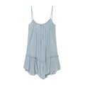 Women's layered decorative suspender mini dress
