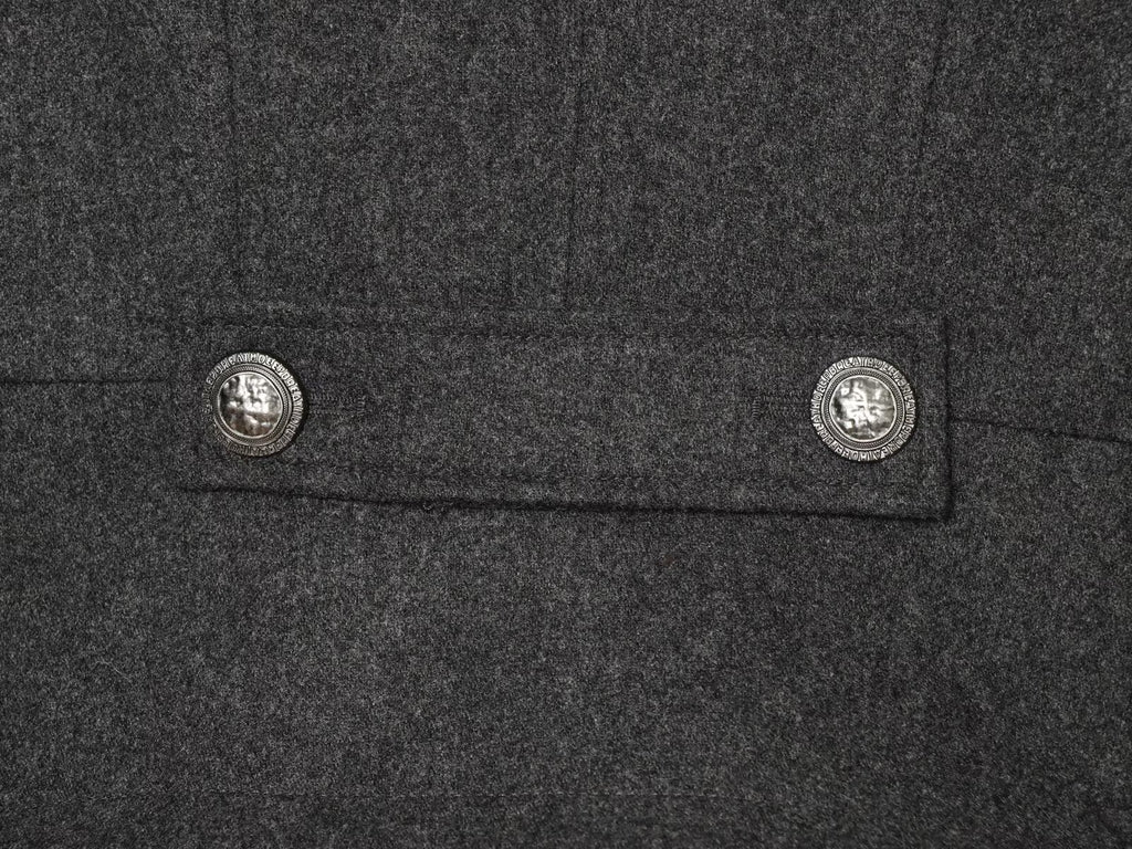 Women's slim double breasted high stand collar Coat