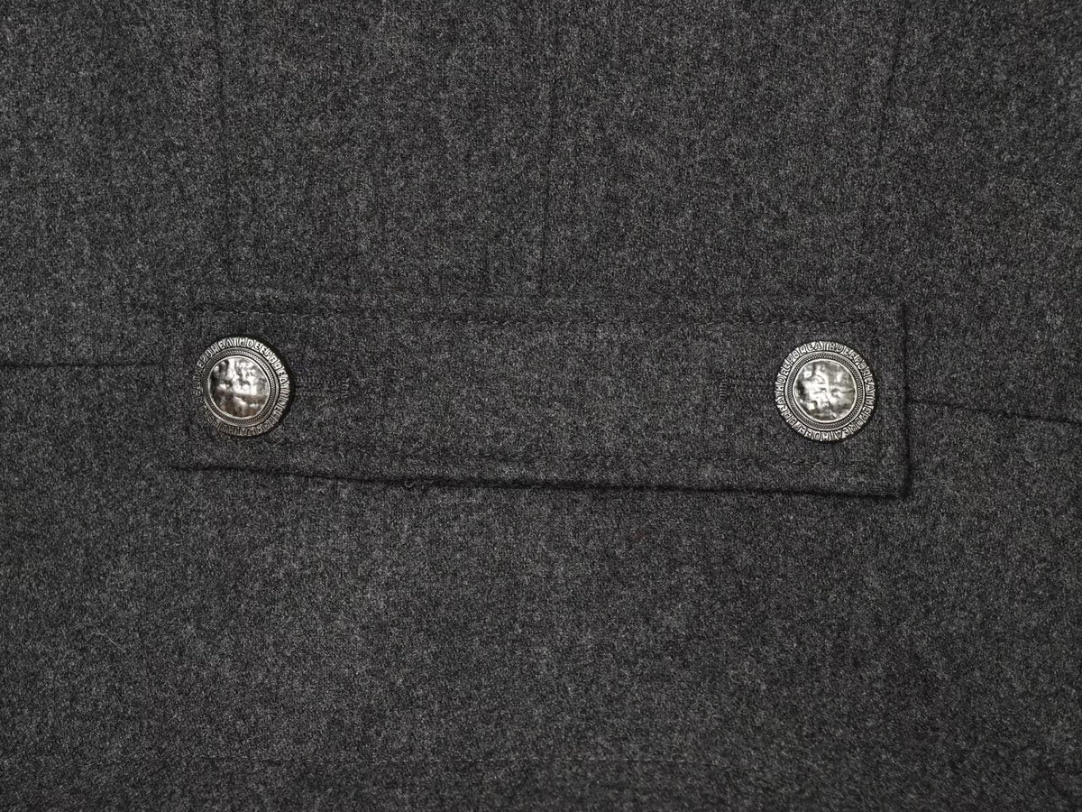 Women's slim double breasted high stand collar Coat