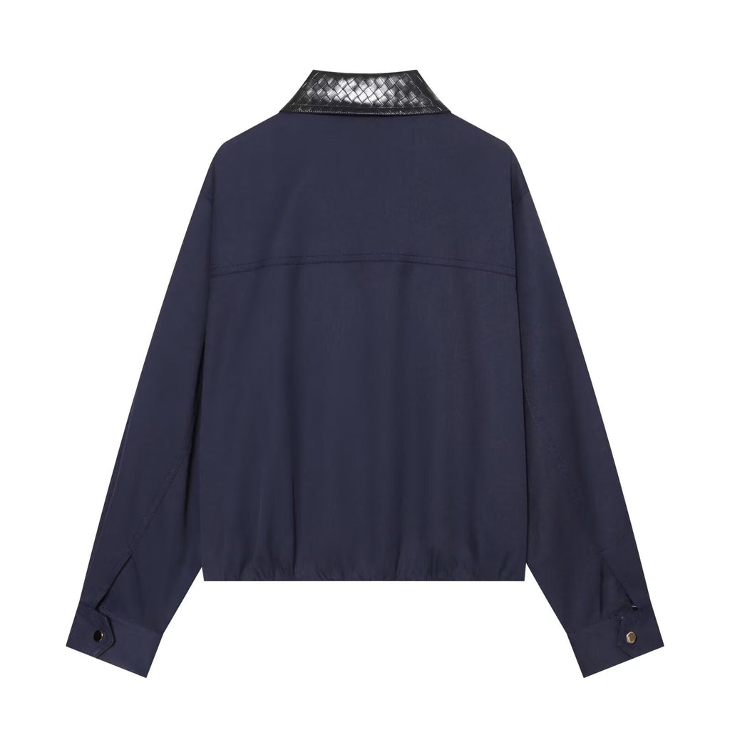 Women's patchwork lapel pilot jacket Coat