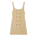 Women's buckle decoration mini dress