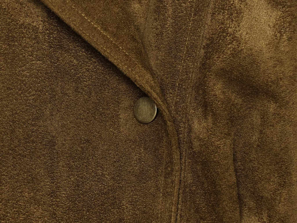 Women's long sleeved Lapel suede textured jacket Coat