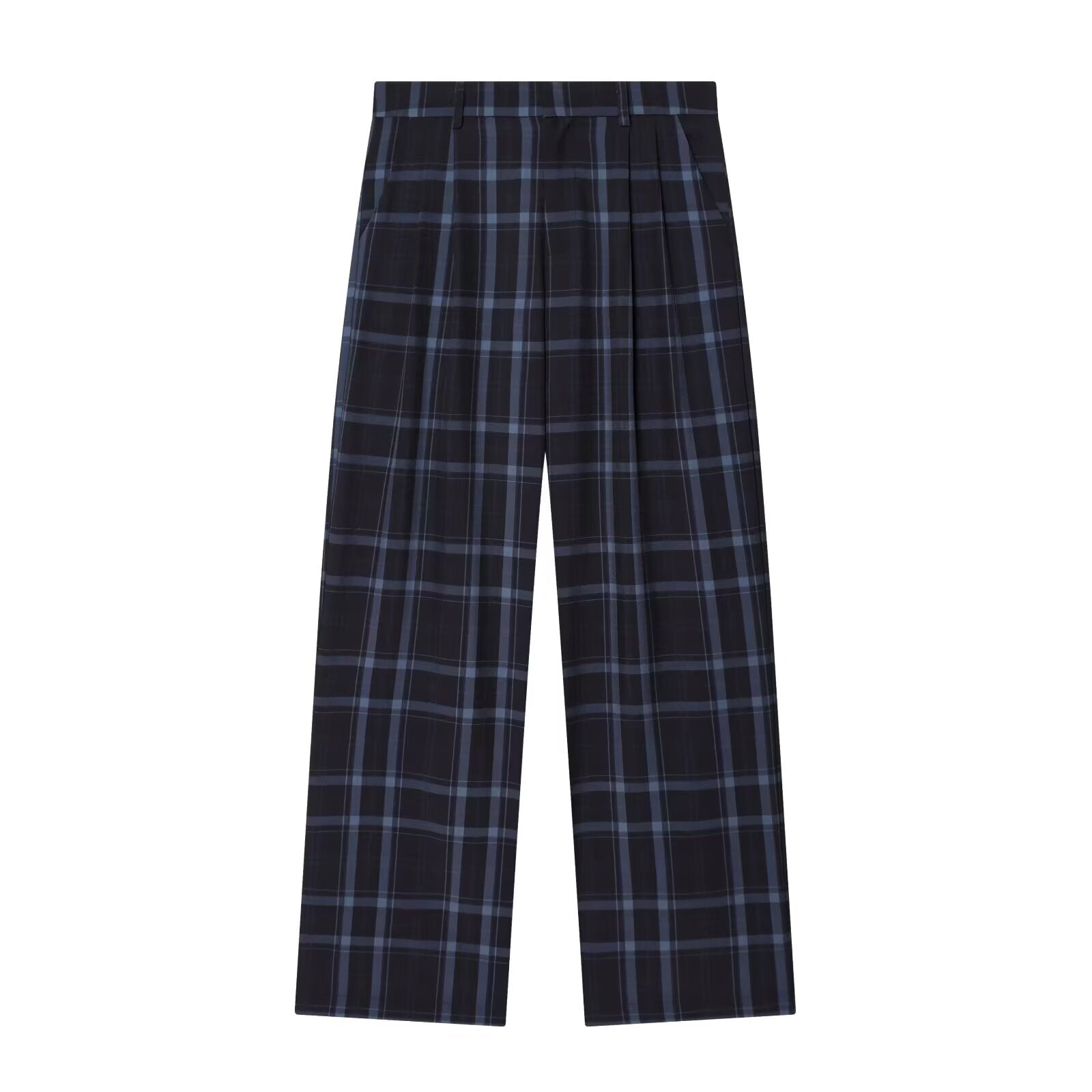 Women's loose checkered casual pants