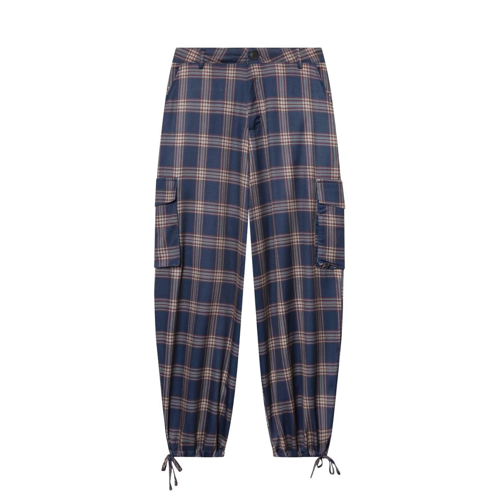 suit Women's 2 pieces plaid hooded cotton jacket Coat+Pants