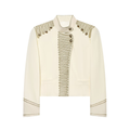 Women's rope knot buckle decorative short Coat